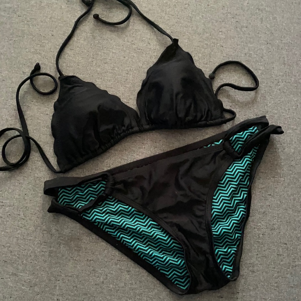 Xhilaration Black String Bikini, swim suit